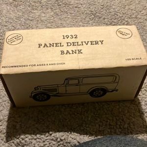 1932 panel delivery die cast metal bank ertl stock number. 9346 terminex.